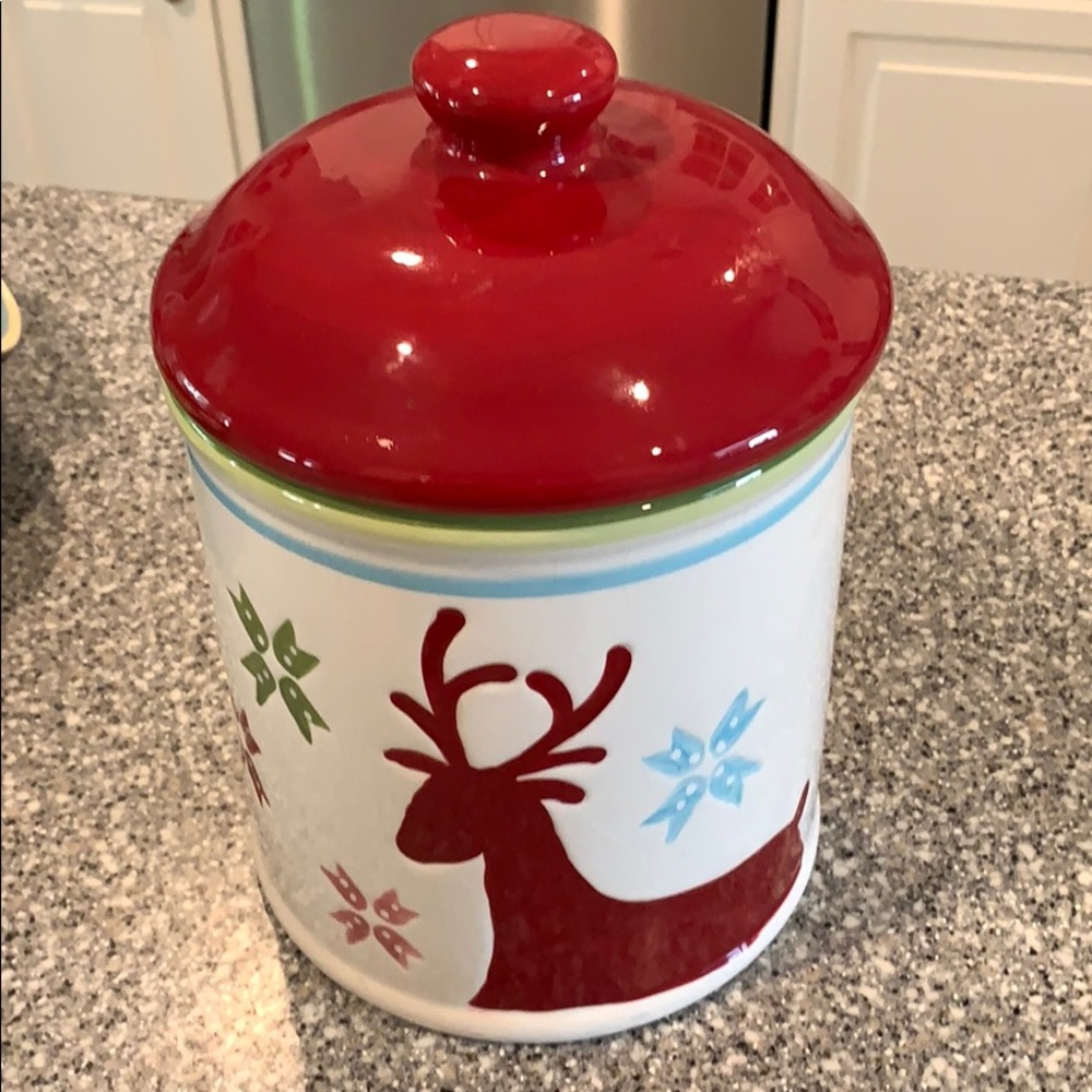 Holiday Christmas cookie jar